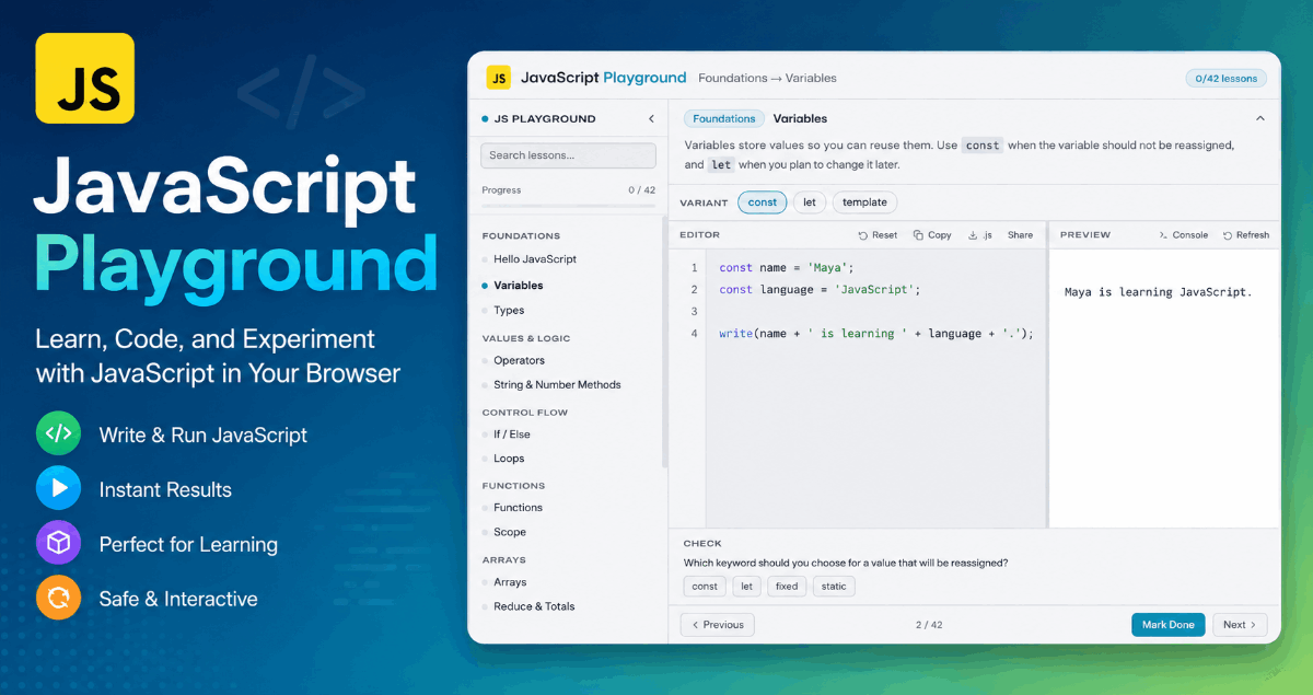 JavaScript Playground